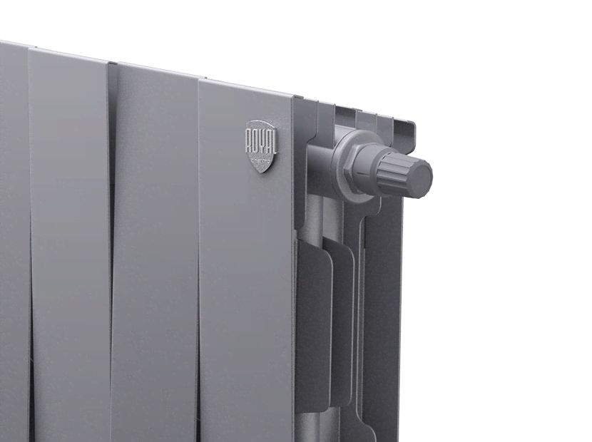 Приобрести royal thermo радиатор биметаллический pianoforte 200 /silver satin ( серебристый ) vdr - 18 секц.