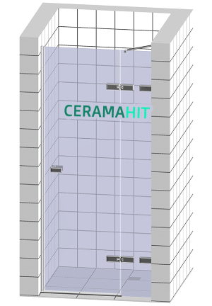 Приобрести дверь душевая ravak pivot pdop2 110 см 03gd0u00z1 сатин/прозрачное