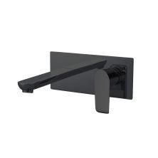 Vincea Смеситель для раковины Esse, настенный, черный матовый VBFW-1E1MB