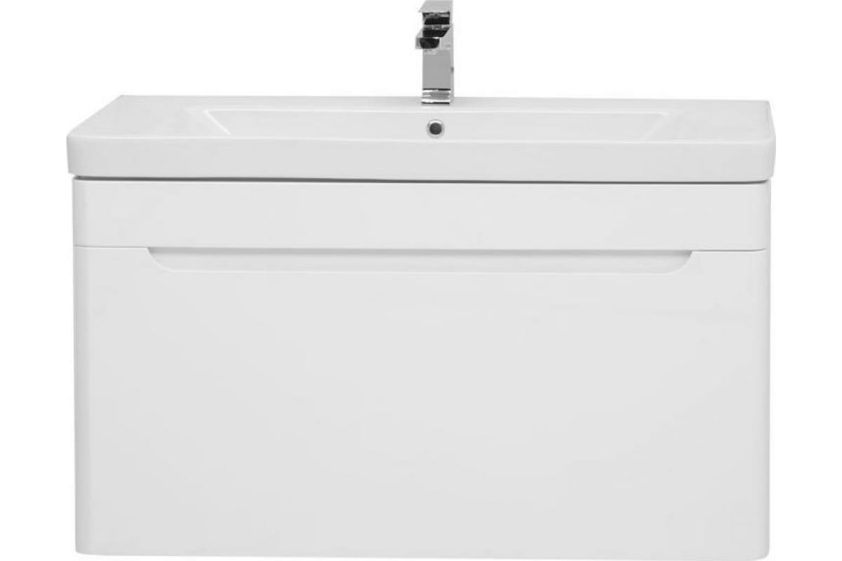 Приобрести aquanet тумба с раковиной софия 105 см, белая глянец (2 ящика)