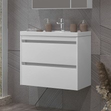Opadiris Тумба подвесная с раковиной Фреш 70 см, белая