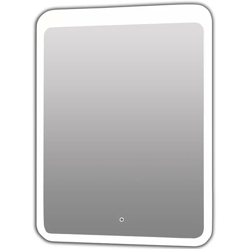 Приобрести continent зеркало с подсветкой lacio 50х70 см, сенсорный включатель, белое