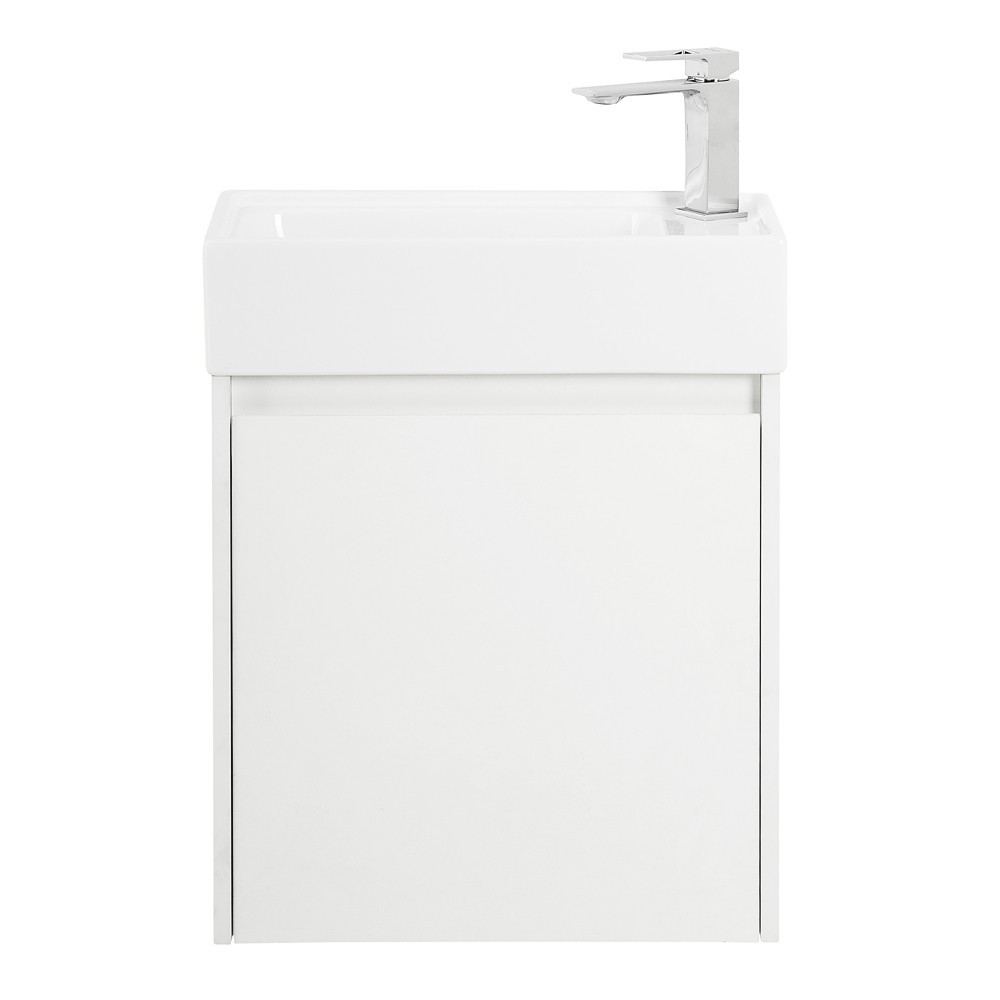 Приобрести belbagno тумба с раковиной kraft mini 50 см, подвесная bianco opaco левосторонняя, белая раковина