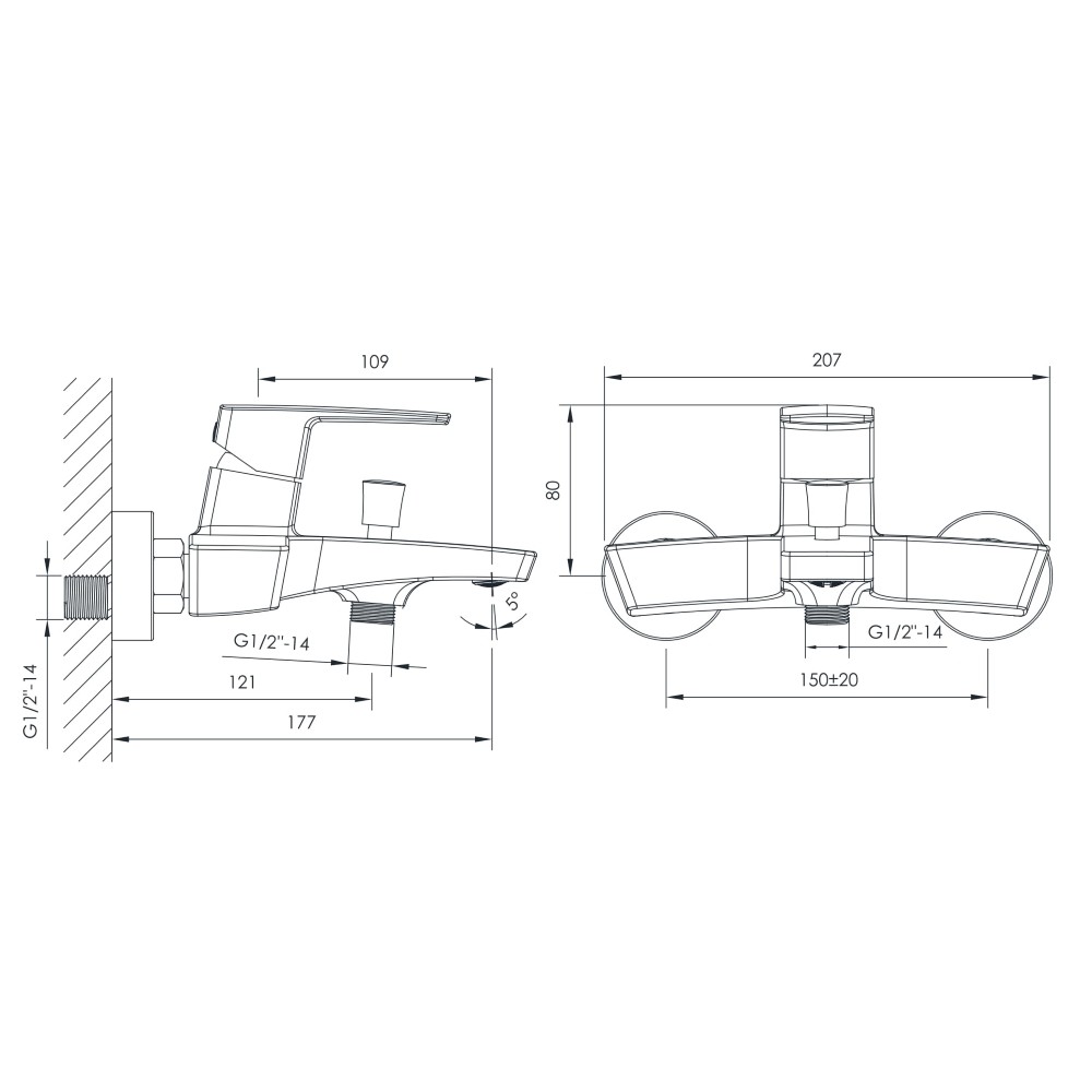 Приобрести смеситель для ванны imprese grafiky, хром zmk061901040