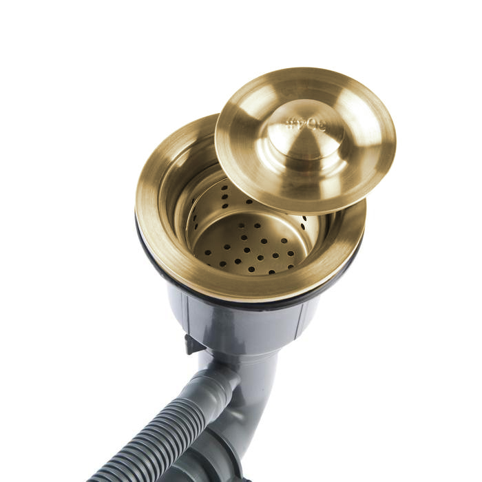 Приобрести gerhans кухонная мойка 78х51 см, левосторонняя, золото