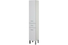 Aquanet Пенал Верона 35 см, L белый (с бельевой корзиной)