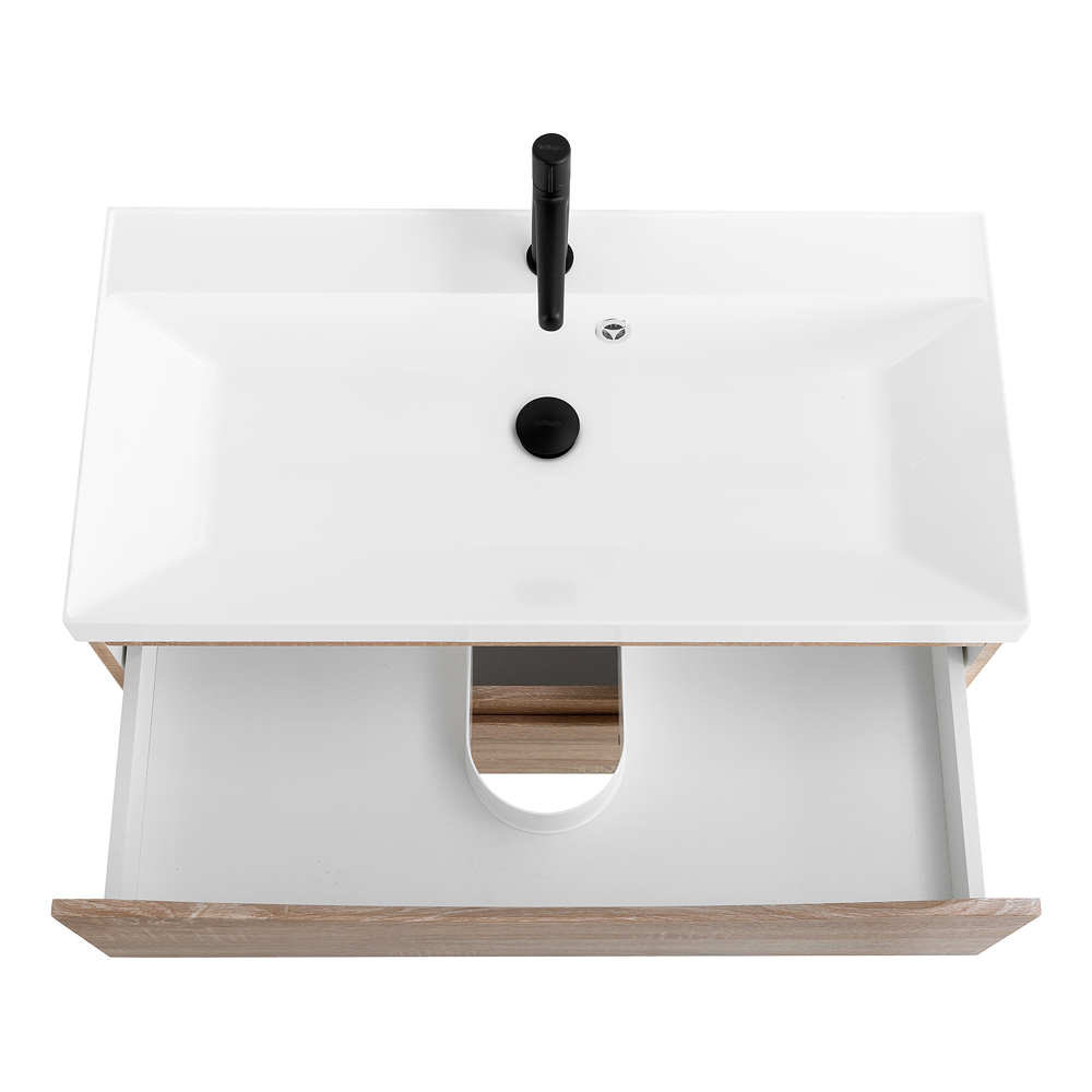 Приобрести belbagno тумба с раковиной marino 100 см, напольная rovere bianco, белая раковина