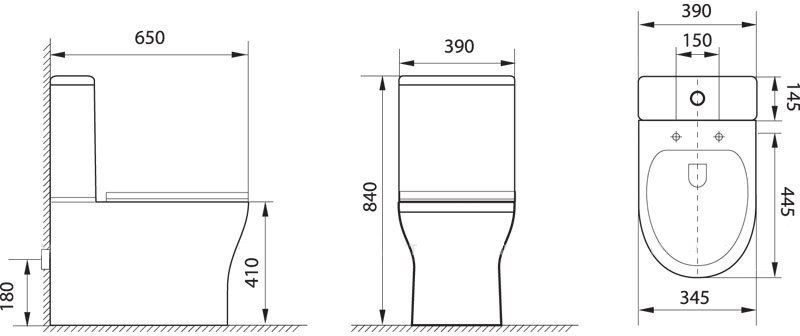 Приобрести aquanet унитаз компакт rimless roll-c cl-12249b
