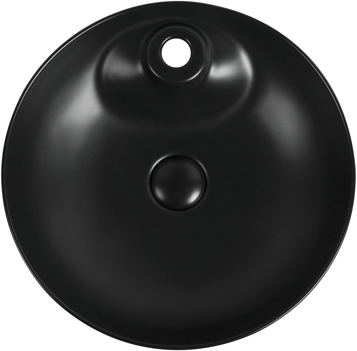 Приобрести aquanet раковина moon-2-mb 43х43 см, черный матовый