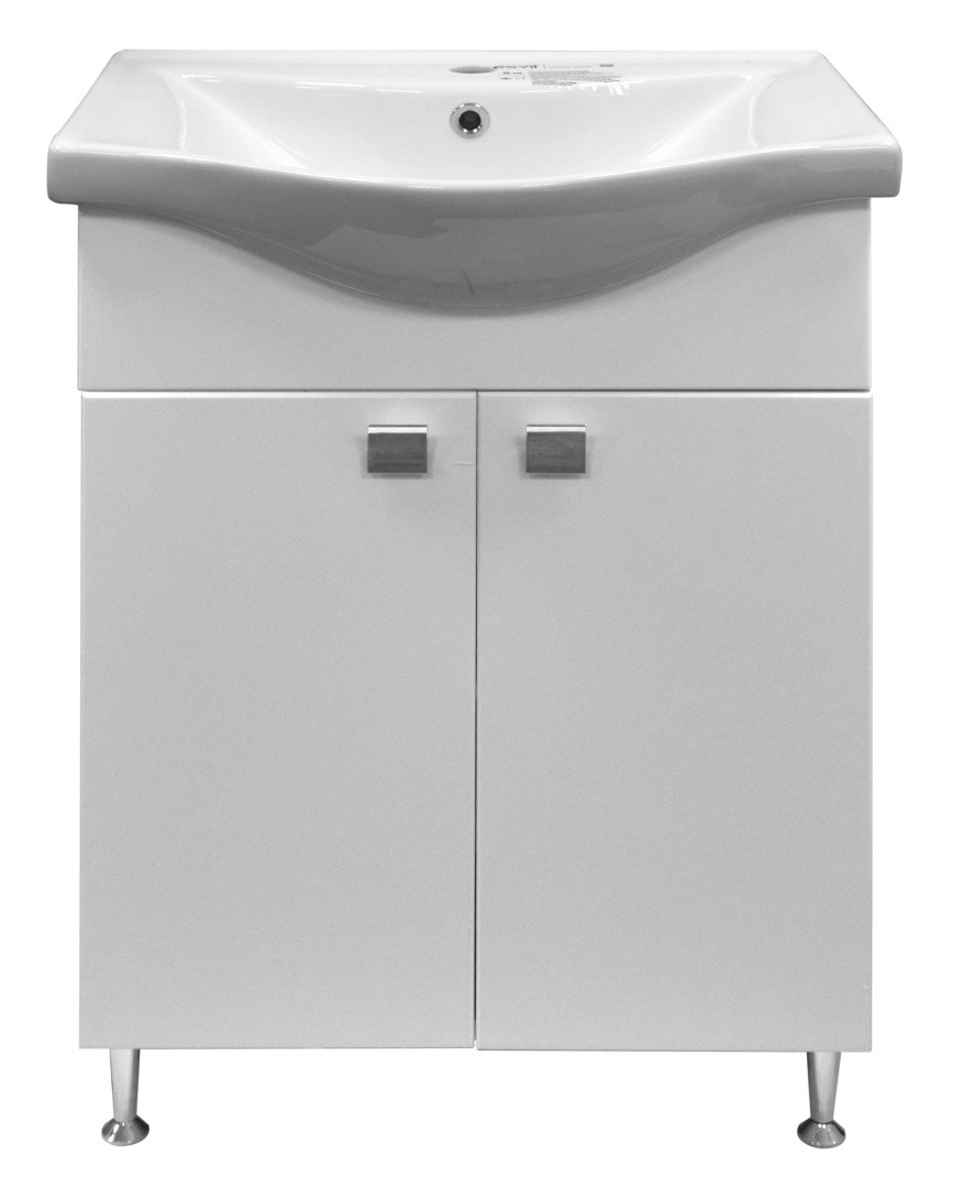 Приобрести loranto тумба напольная с раковиной софия 60 60х82 см, белая (cs00079242)
