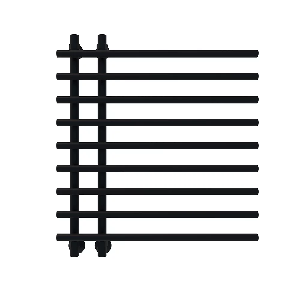 Приобрести veconi полотенцесушитель водяной tufo 70х80 см, черный t801070b