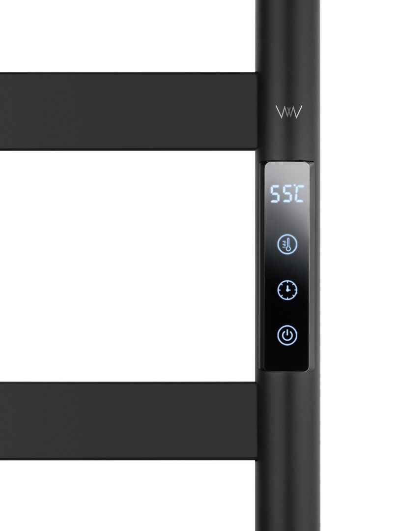 Приобрести полотенцесушитель электрический wonzon & woghand düsseldorf, черный матовый (ww-a204-mb)