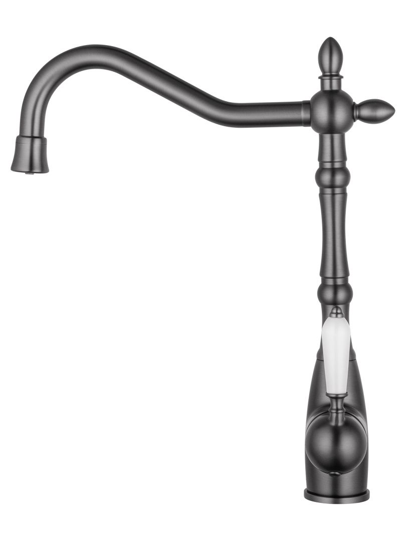 Приобрести смеситель для кухни c подключением фильтра wonzon & woghand, темный графит (ww-88458006-bgm)