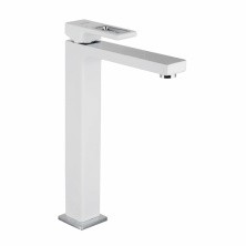 Gappo Смеситель для раковины G1017-2, высокий, белый\хром 30054