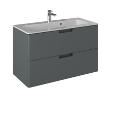 Briz Тумба подвесная с раковиной PRATO Grey 100 см, серая, матовая Т18-100