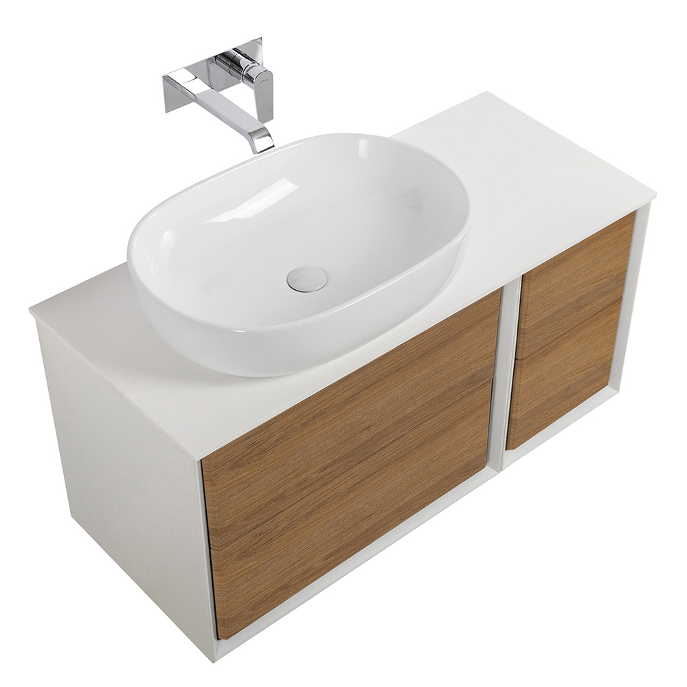 Приобрести cezares тумба со столешницей подвесная bellagio 106 см rovere tabacco, дерево 54716