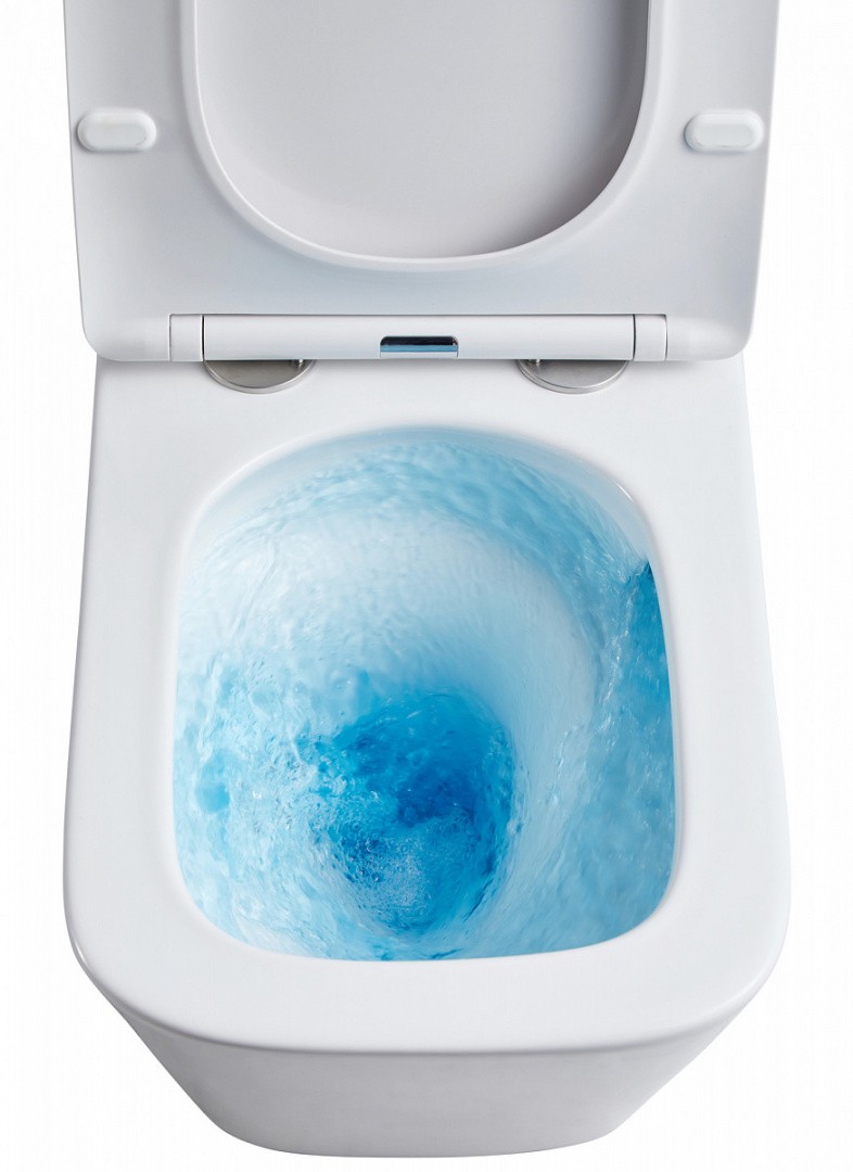 Приобрести azario унитаз подвесной teramo, безободковый с тонкой крышкой микролифт, антивсплеск az-0052-uq