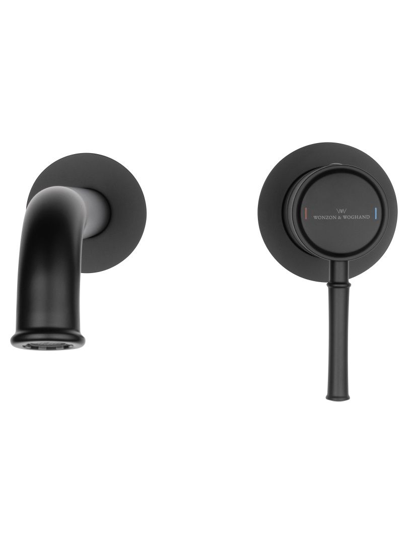 Приобрести смеситель для раковины встраиваемый wonzon & woghand tor, черный матовый (ww-88869073-mb)