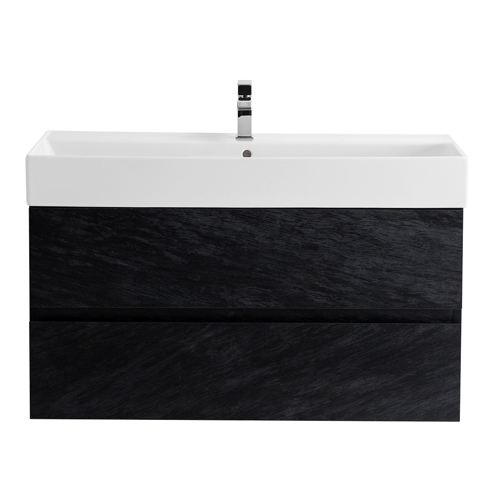 Приобрести cezares тумба подвесная с раковиной molveno 46 100 см nero, черная molveno 46-100-2c-so-nc