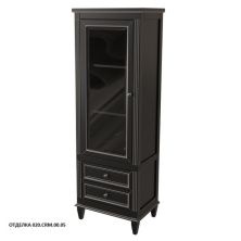 Caprigo Пенал ALBION 60 см, черный, эмаль