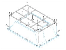 CEZARES Металлический каркас для акриловой ванны PLANE_DUO 190х145 см PLANE_DUO-MF