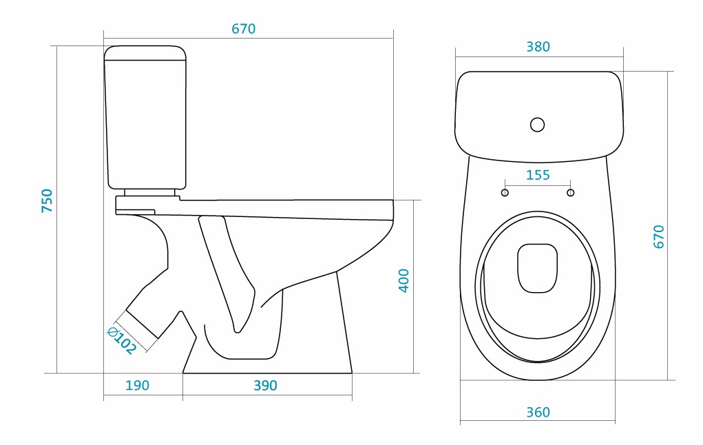 Приобрести santek "бореаль" унитаз-компакт с сиденьем стандарт