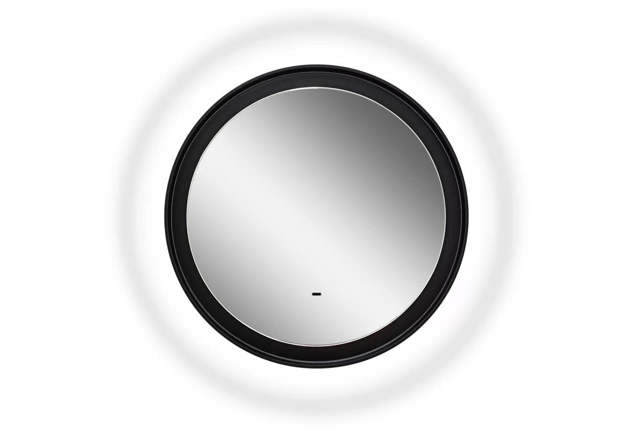 Приобрести continent зеркало с подсветкой planet black 60х60 см, черное