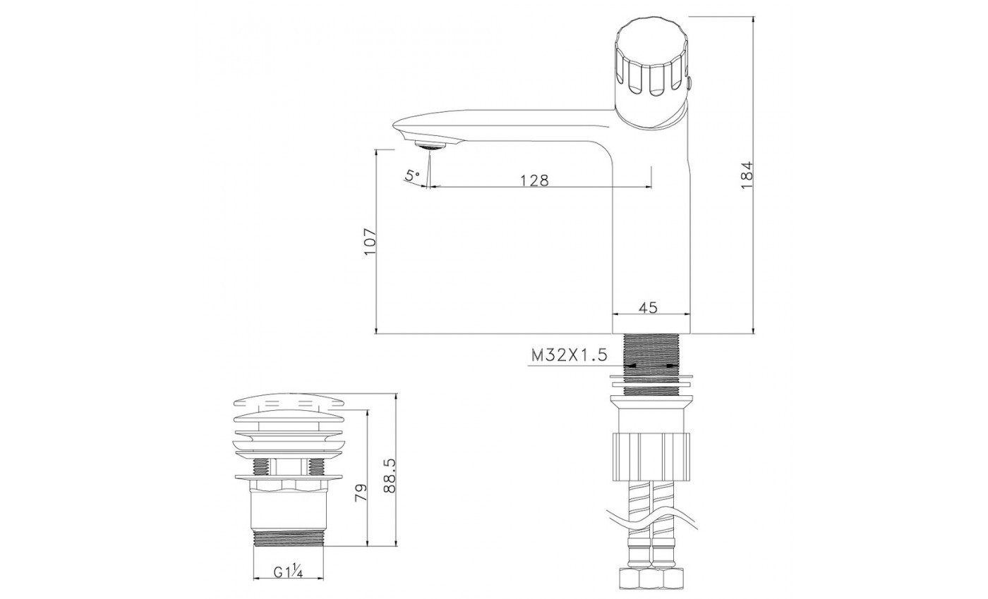 Приобрести lemark смеситель для раковины wing с донным клапаном, хром lm5306c