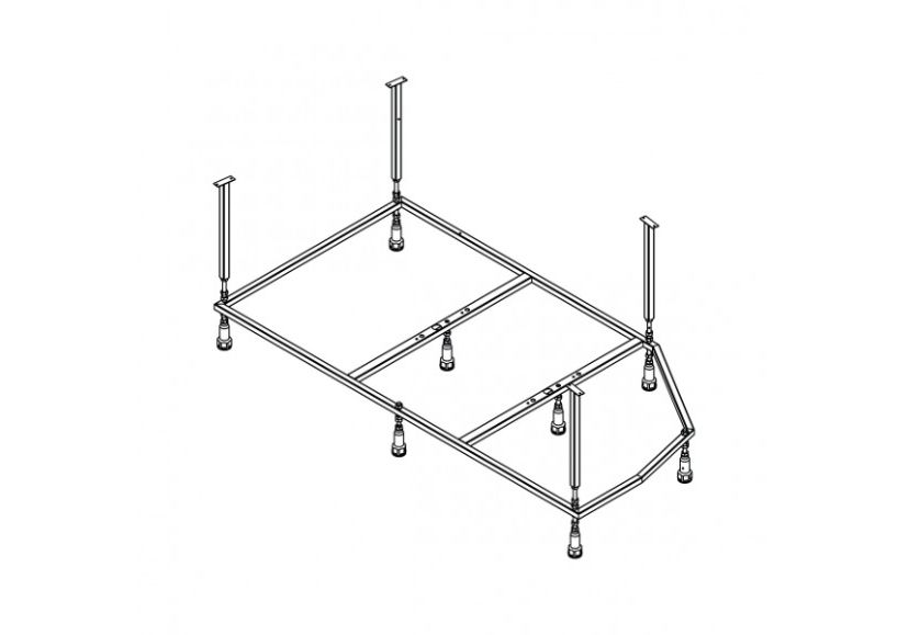 Приобрести каркас для ванны mirsant небуг premium 150x80 см