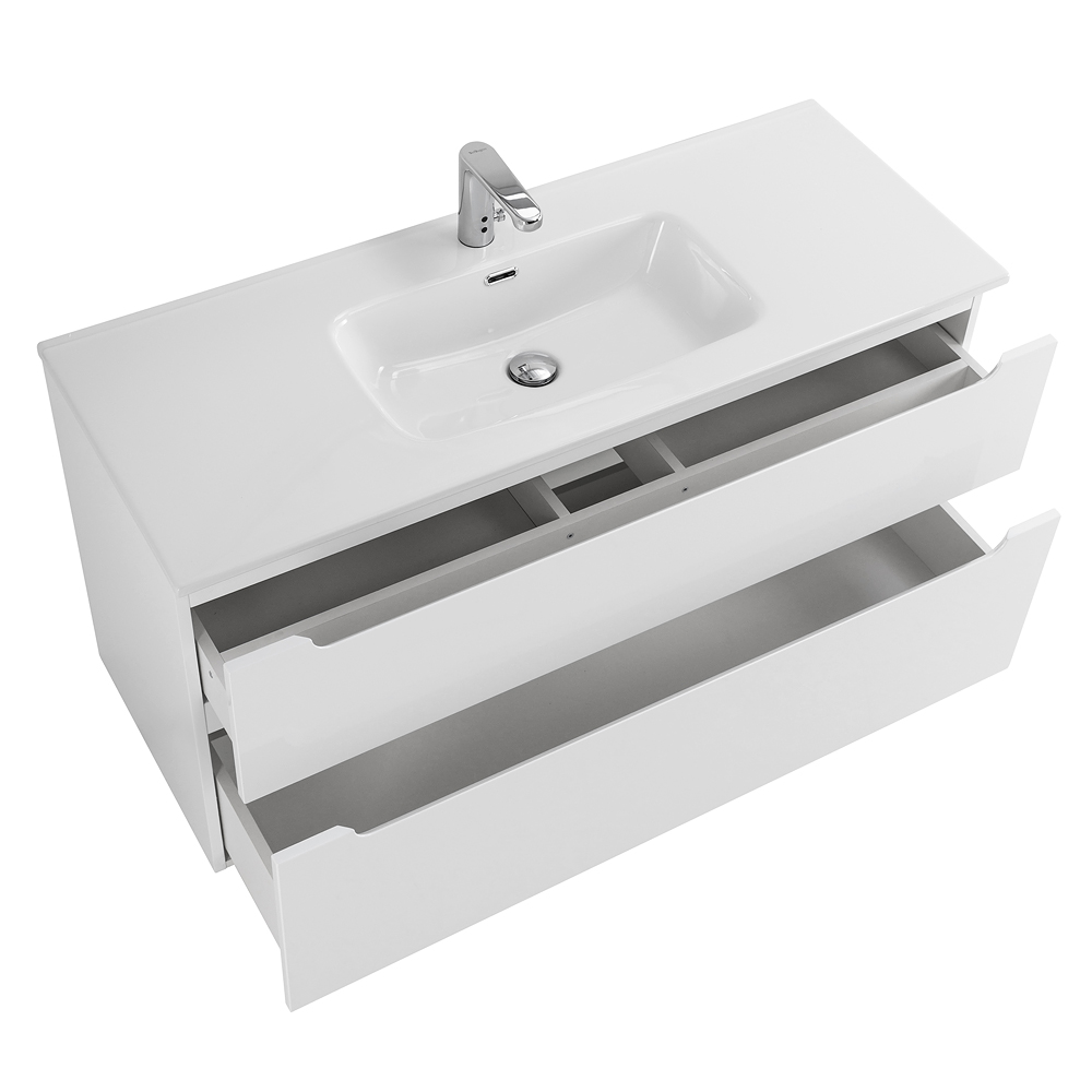 Приобрести belbagno тумба с раковиной etna-h60 120 см, подвесная b bianco lucido, белая раковина