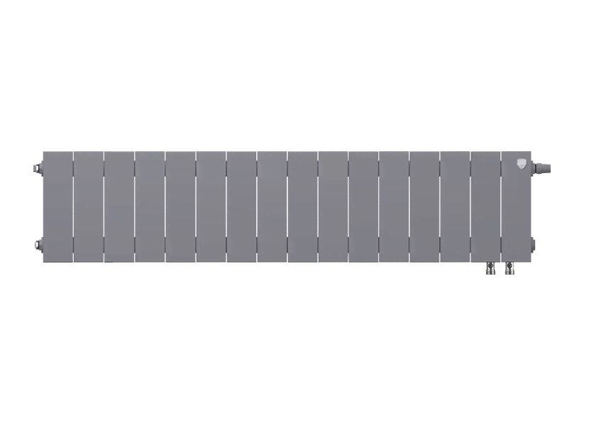 Приобрести royal thermo радиатор биметаллический pianoforte 200 /silver satin ( серебристый ) vdr - 16 секц.