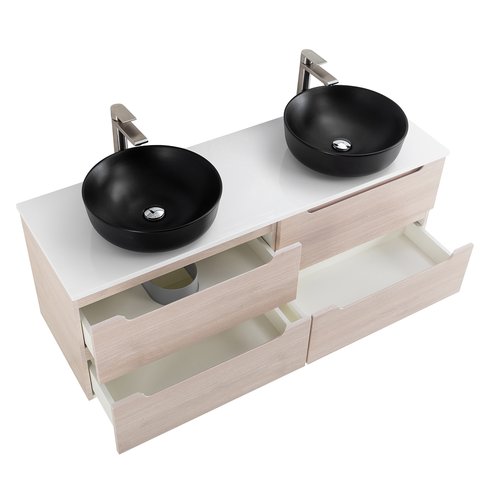 Приобрести belbagno тумба со столешницей etna 140 см, подвесная rovere grigio