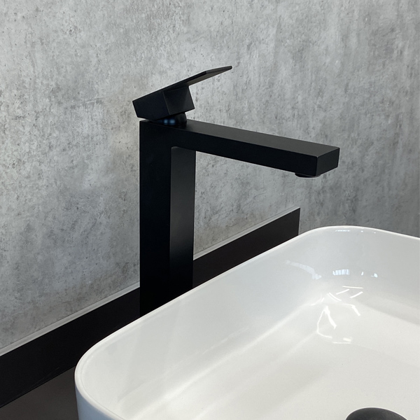 Приобрести comforty высокий смеситель для раковины 31 см, черный матовый, fc045b-cmt