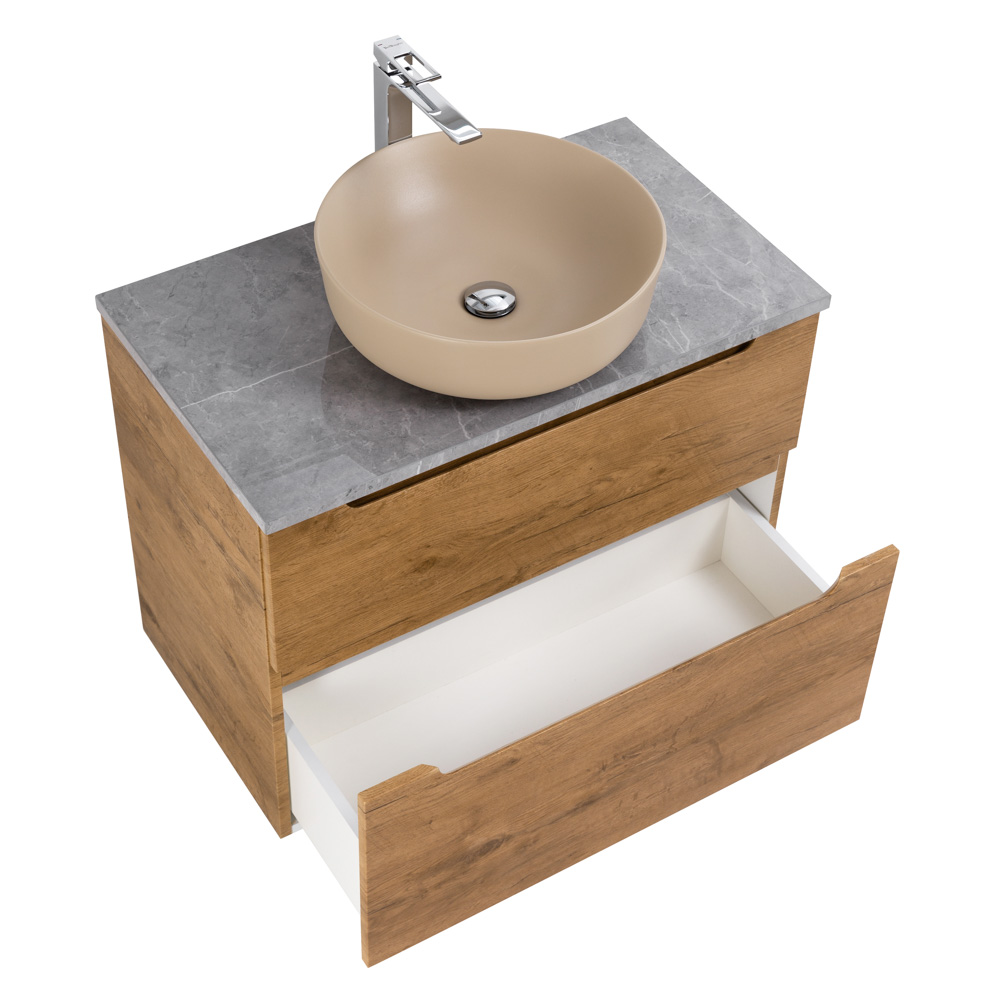 Приобрести belbagno тумба со столешницей etna-h60 80 см, подвесная rovere nature