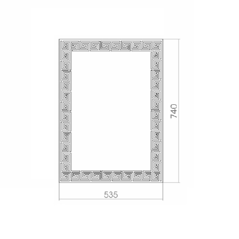 Приобрести loranto зеркало каир 53x74 см, пескоструйный рисунок 00000000298