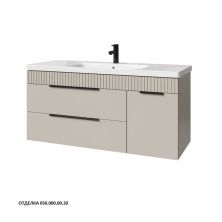 Caprigo Тумба с раковиной MONBAR-Smalty 120 см, правая, бежевая, эмаль