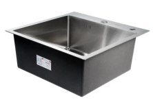 Gerhans Кухонная мойка 50х50 см, графит\декор