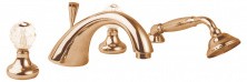 CEZARES Смеситель на борт ванны ATLANTIS, 4 отверстия, бронза ATLANTIS-BVD-02-Sw/M