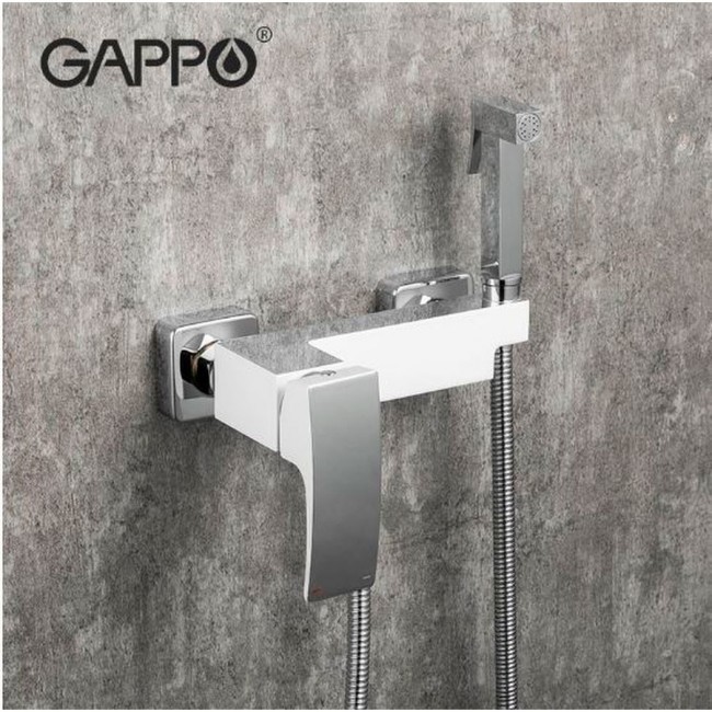 Приобрести gappo смеситель с гигиенической лейкой g2007-8, белый\хром 28984