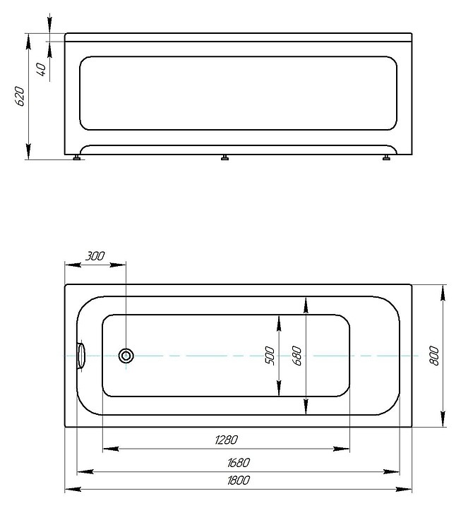 Приобрести акриловая ванна azario bella 180x80 см, прямоугольная av.0020180