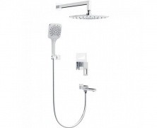 Gappo Душевая система скрытого монтажа G7117-8, белый\хром 29425