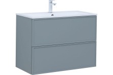 Aquanet Тумба с раковиной Арт 90 см, мисти грин