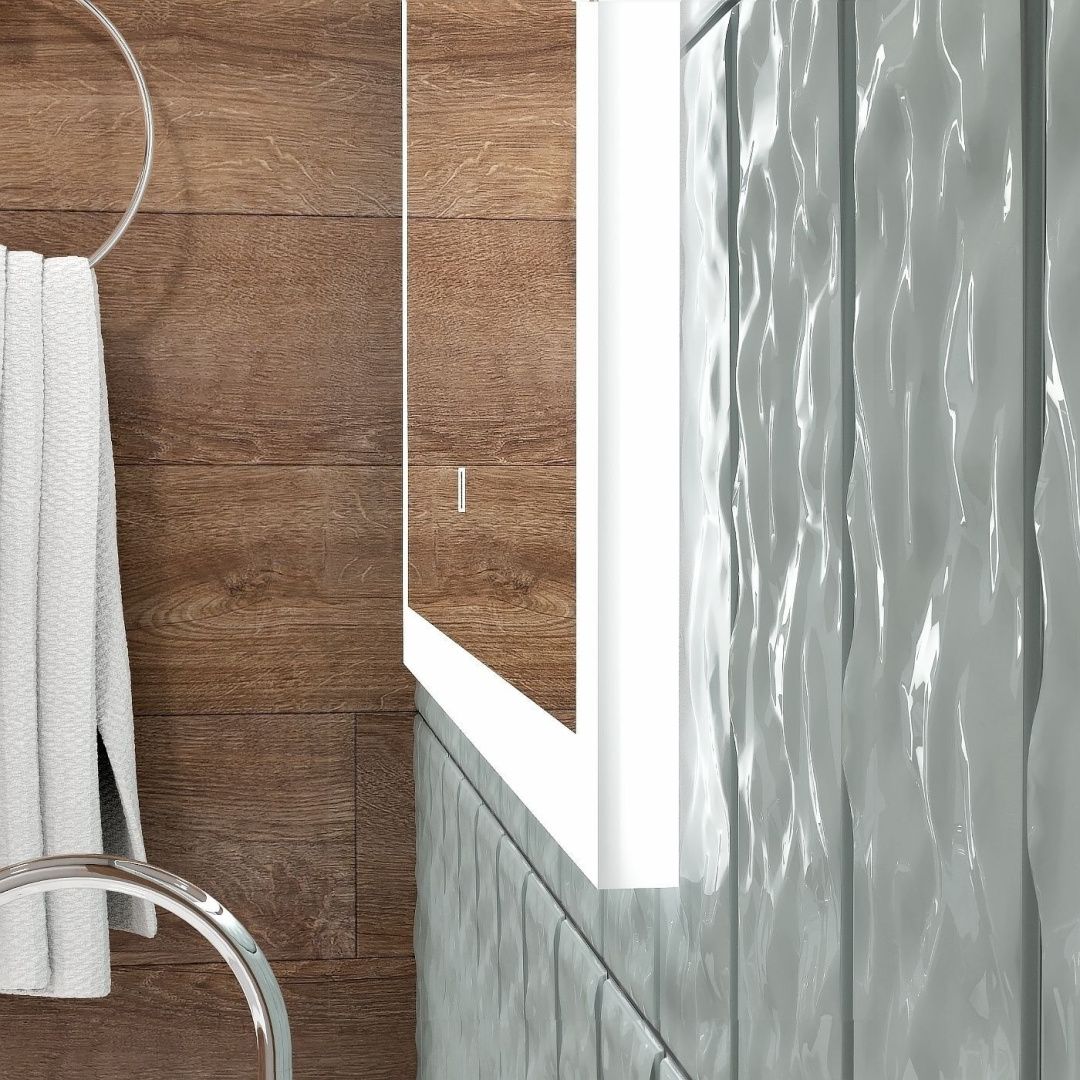 Приобрести continent зеркало с подсветкой sevilla 80х120 см, сенсорный включатель, белое