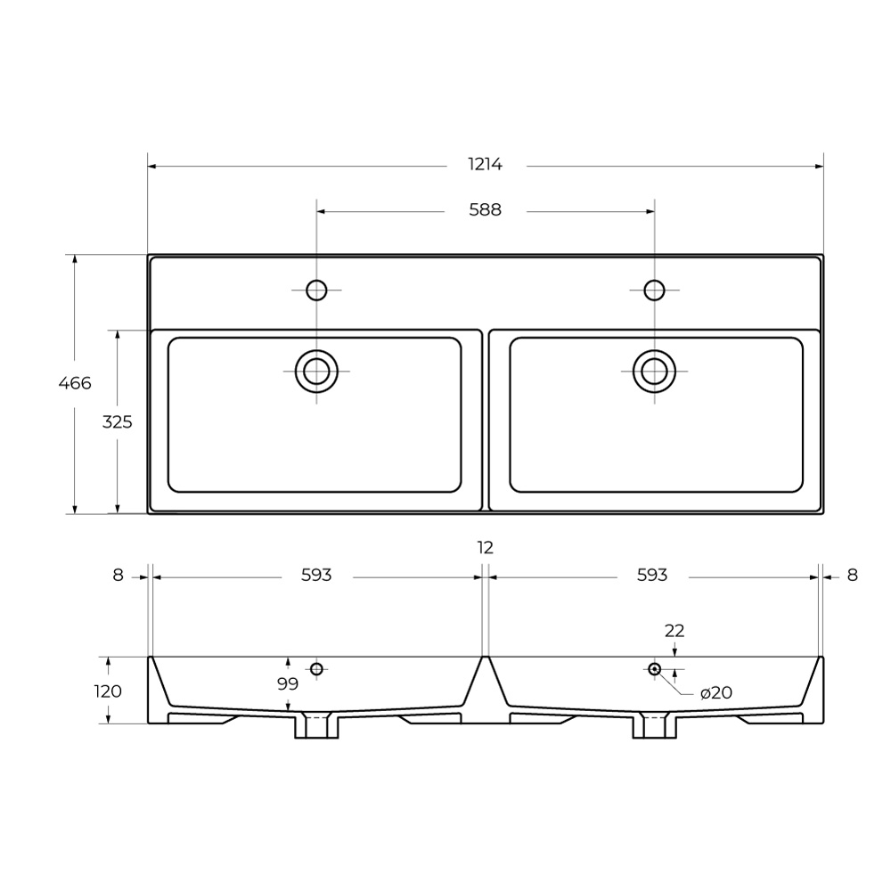 Приобрести cezares тумба подвесная с раковиной molveno 46 120 см legno bianco, белая molveno 46-120-2c-so-2-lb