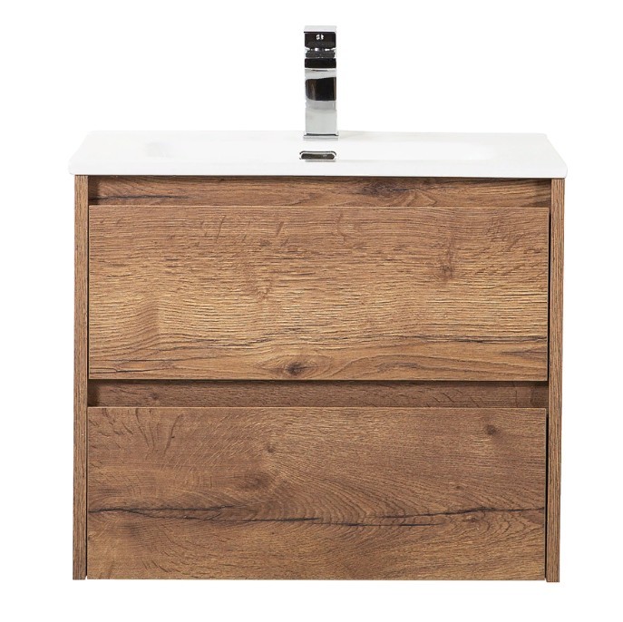 Приобрести тумба подвесная с раковиной belbagno kraft-700-2c-so-rt 70 см, rovere tabacco