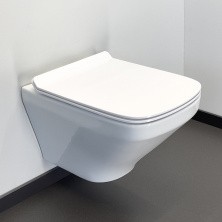 Comforty Подвесной унитаз 108 безободковый, сиденье дюропласт softclose тонкое, быстросъёмное