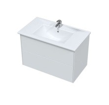 Sole Тумба подвесная Ultra 80 см с раковиной Next 80, белый глянец УТ000068454