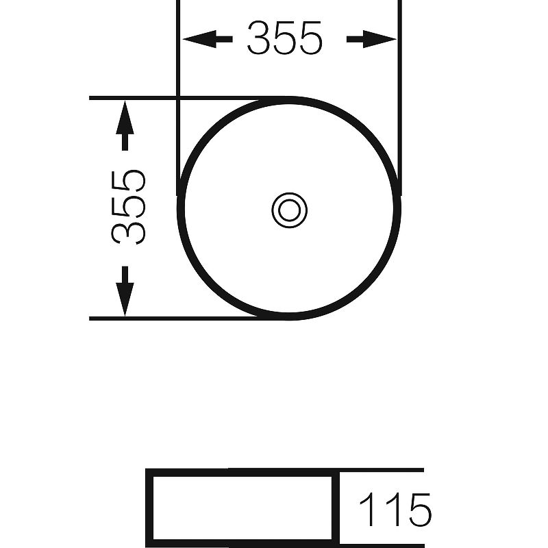 Приобрести grossman раковина накладная color 35х35 см, серебро gr-5020ss
