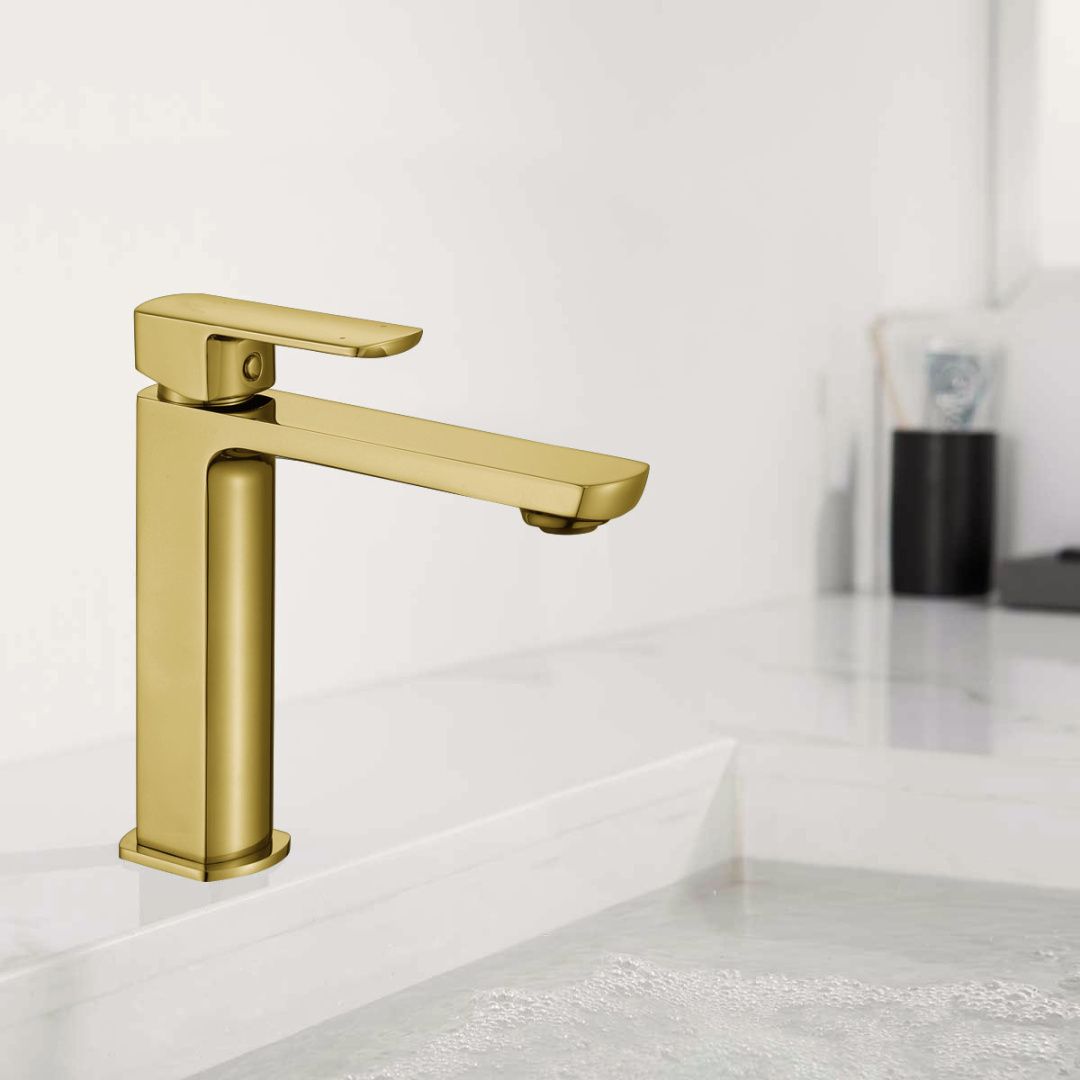 Приобрести vincea смеситель для раковины next, брашированное золото vbf-1n1bg