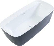 Aquanet Акриловая ванна Family Fine 170x78 см, черная, 95778 Gloss Finish